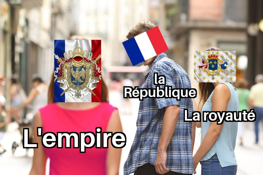 Meme sur la république et l'Empire français
