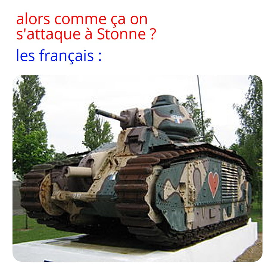 Meme sur le B1Bis à Stonne