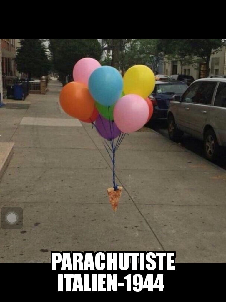 meme parachutiste italien