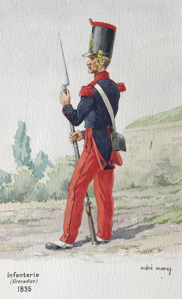 1835 Uniformologie grenadier