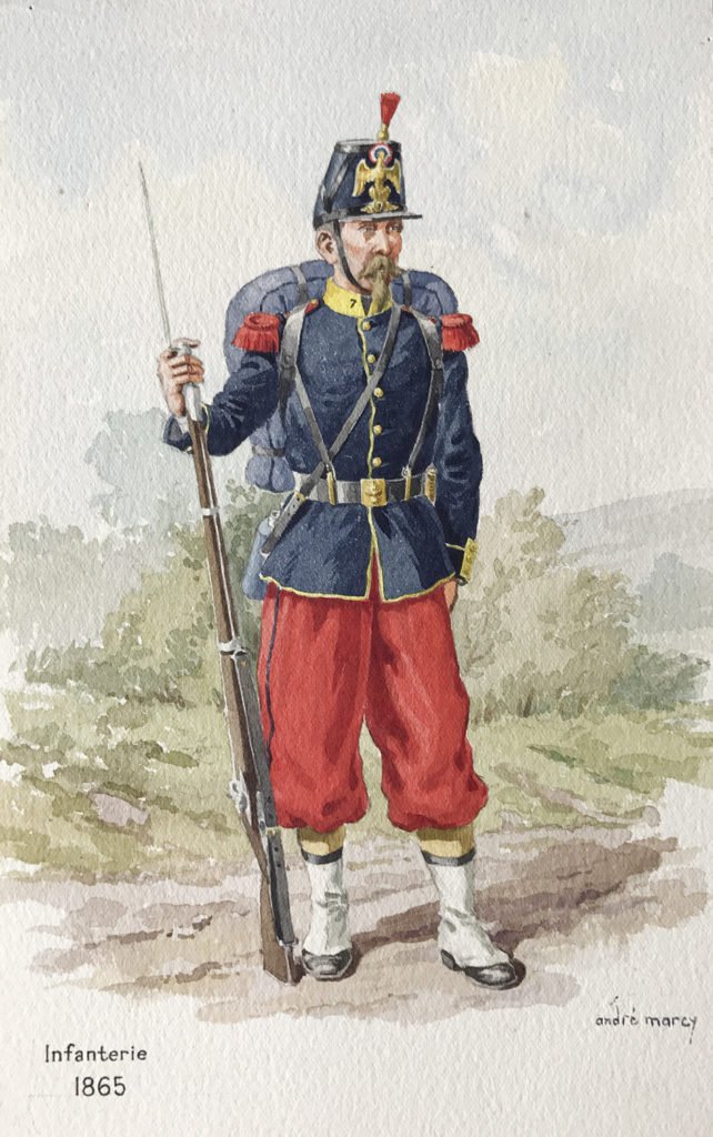 1865 - Infanterie française