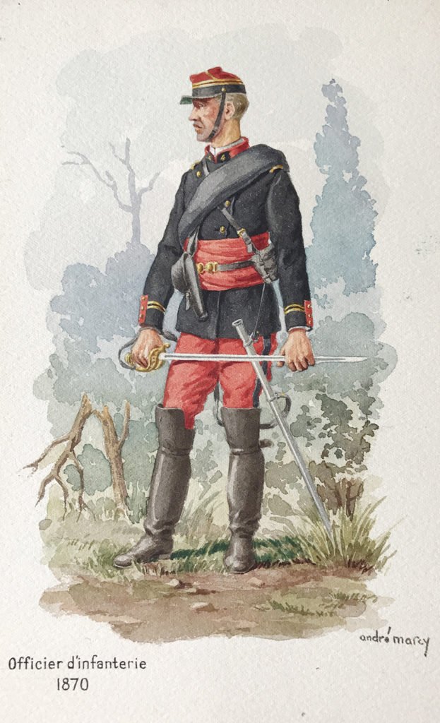 1870 officier d'infanterie