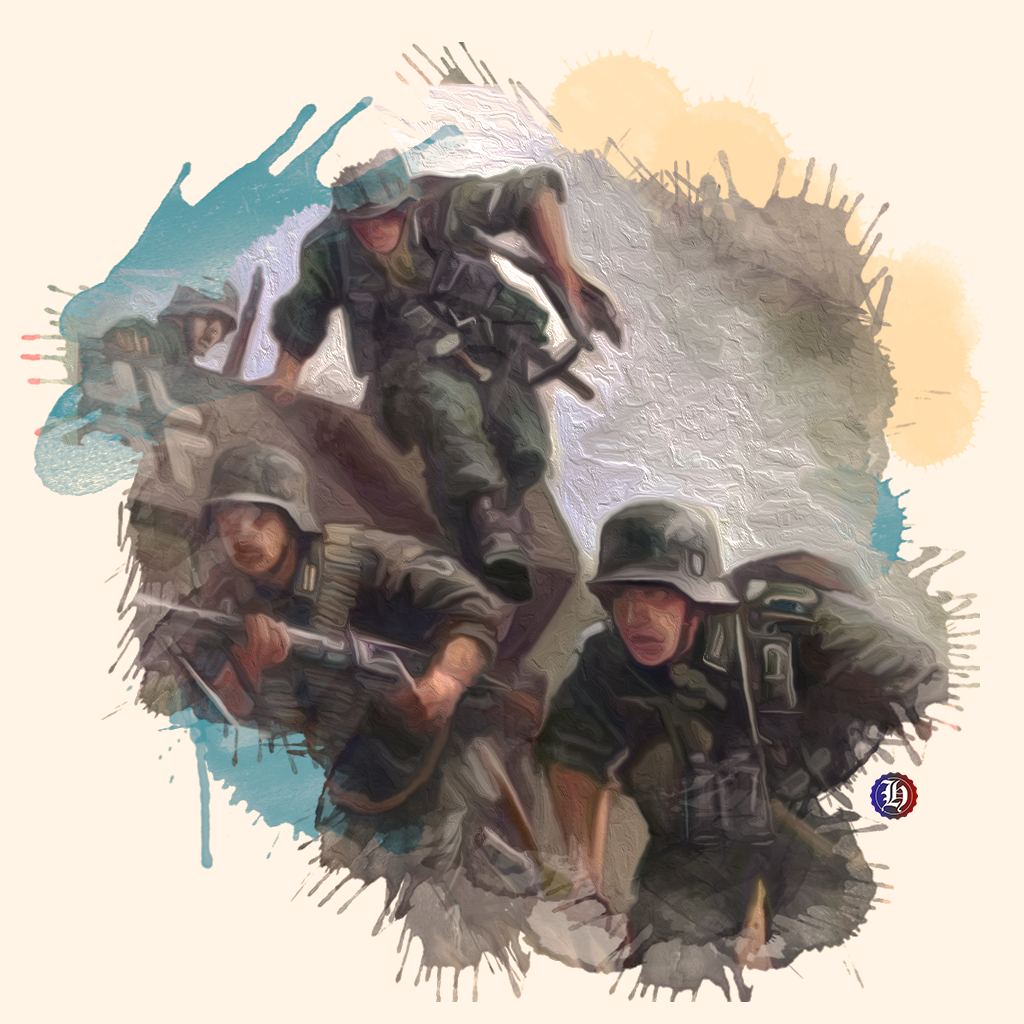 STAMPA 3D STATUETTE Seconda Guerra Mondiale Esercito Tedesca R Fucile